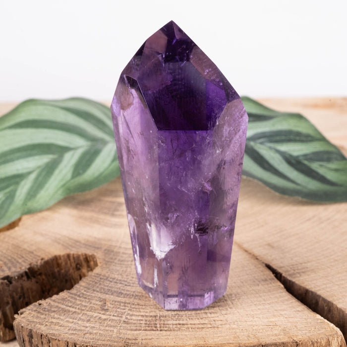 Amethyst Polished Point 90 g 70x37mm - InnerVision Crystals