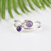 Amethyst Ring 4mm Size 6 - InnerVision Crystals