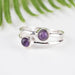 Amethyst Ring 4mm Size 6.5 - InnerVision Crystals