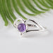 Amethyst Ring 5mm Size 9 - InnerVision Crystals