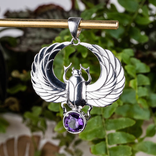 Amethyst Scarab Pendant - InnerVision Crystals