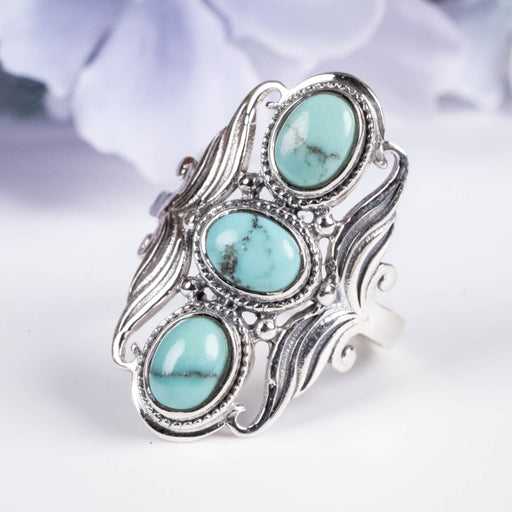 Arizona Turquoise 7x5mm Ring Size 11 - InnerVision Crystals