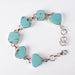 Arizona Turquoise Bracelet 12-15mm Stones 7.5" - InnerVision Crystals