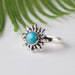 Arizona Turquoise Ring 5mm Size 4.5 - InnerVision Crystals