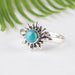 Arizona Turquoise Ring 5mm Size 7.5 - InnerVision Crystals