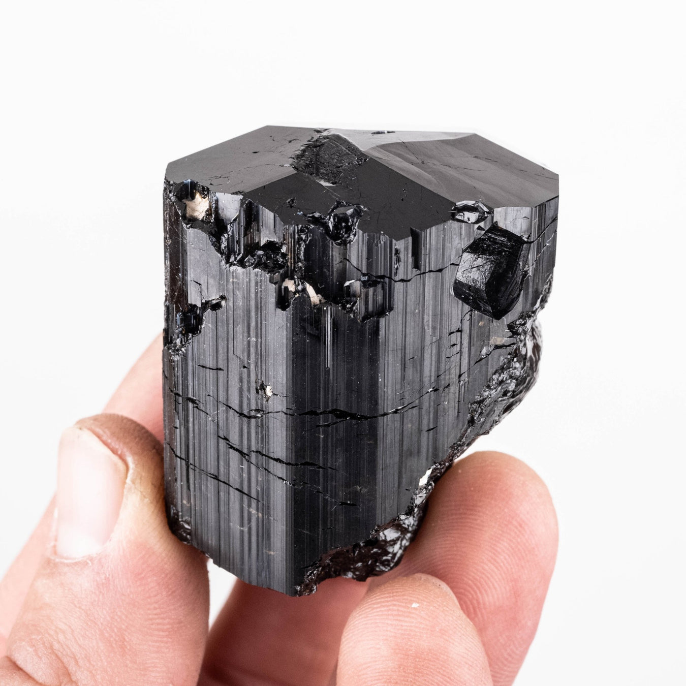 Black Tourmaline 137 g 46x41mm - InnerVision Crystals