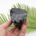 Black Tourmaline 511 g 92x57mm w/ Smoky Quartz - InnerVision Crystals