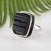 Black Tourmaline Ring 16x10mm Size 5 - InnerVision Crystals