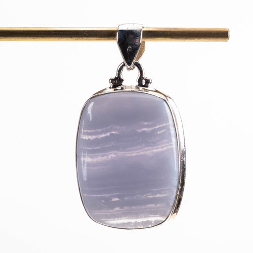 Blue Lace Agate Pendant 8.78 g 41x22mm - InnerVision Crystals