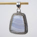 Blue Lace Agate Pendant 9.04 g 42x24mm - InnerVision Crystals
