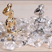 Buddha Pendant | Herkimer Diamond Gemstone .925 Silver - InnerVision Crystals