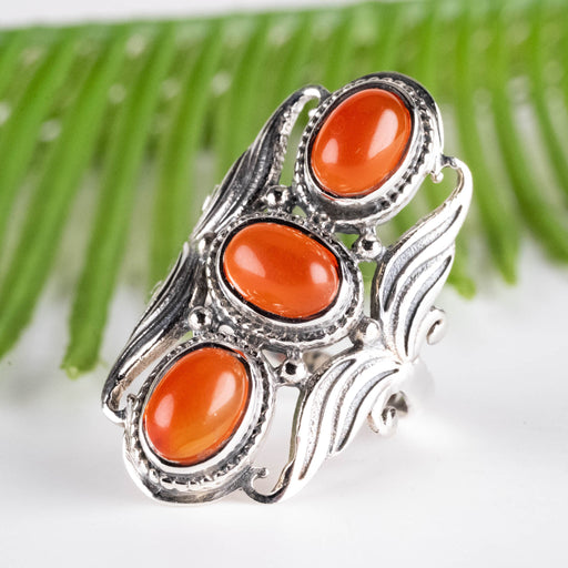 Carnelian Ring 8x6mm Size 6.5 - InnerVision Crystals