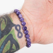 Charoite Bead Bracelet 7-8mm AAA - InnerVision Crystals