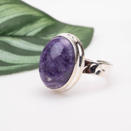 Charoite Ring 16x12mm Size 7 - InnerVision Crystals