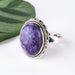 Charoite Ring 16x12mm Size 8 - InnerVision Crystals