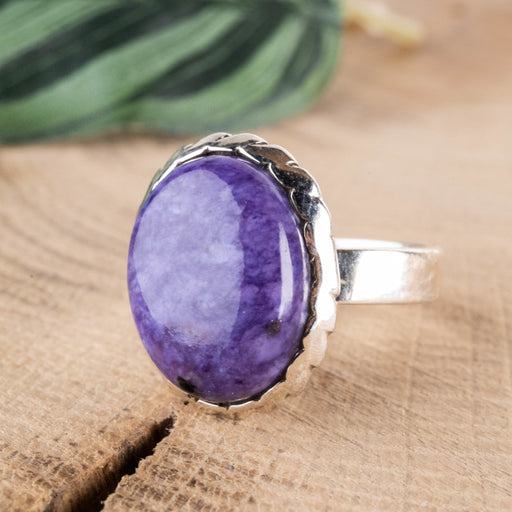 Charoite Ring 18x15mm Size 8.5 - InnerVision Crystals