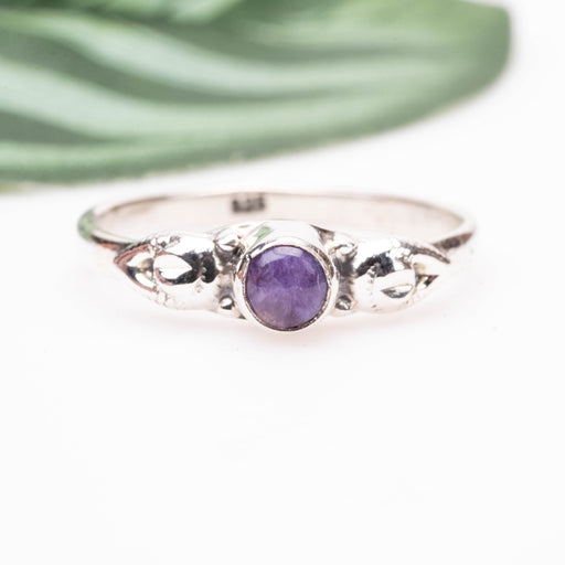 Charoite Ring 4mm | Choose Size - InnerVision Crystals