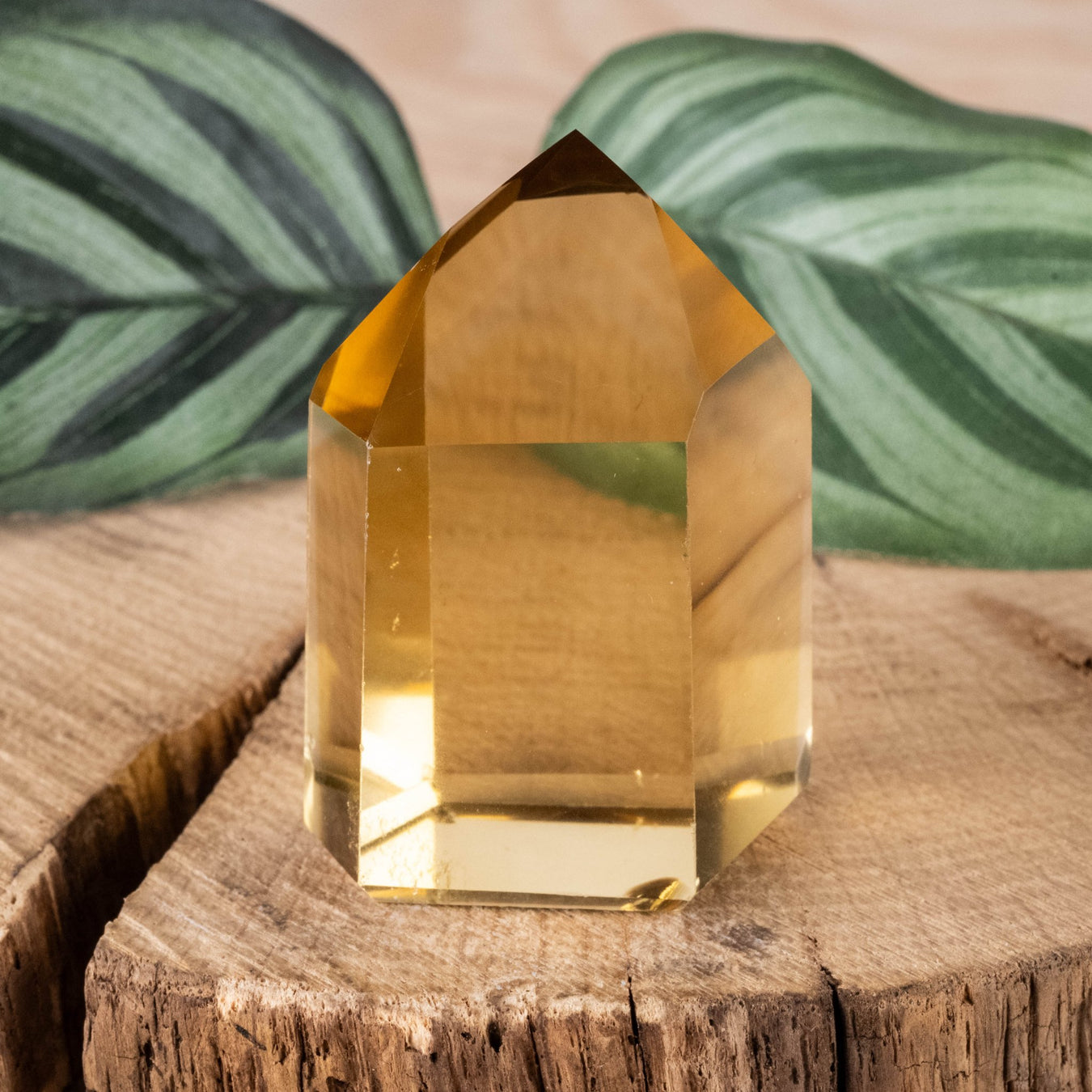 Citrine Polished Point 52 g 46x31mm - InnerVision Crystals