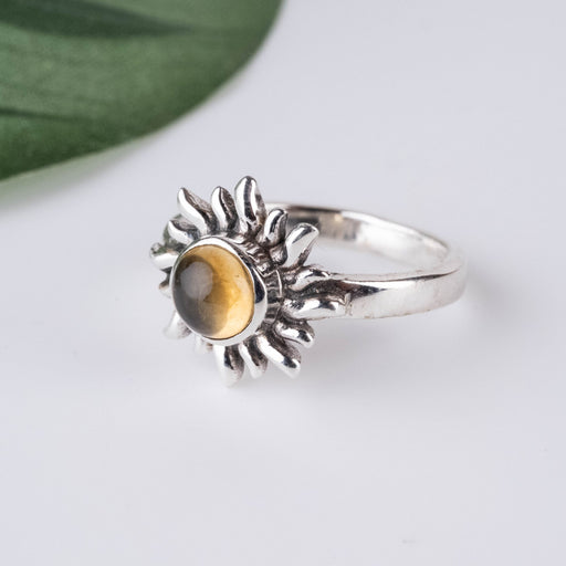 Citrine Ring 5mm Size 4 - InnerVision Crystals