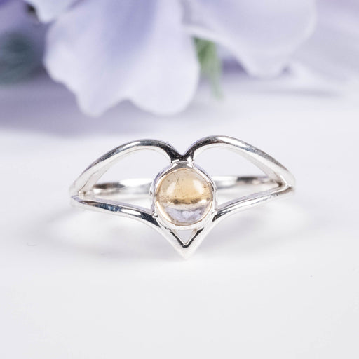 Citrine Ring 5mm Size 9.5 - InnerVision Crystals
