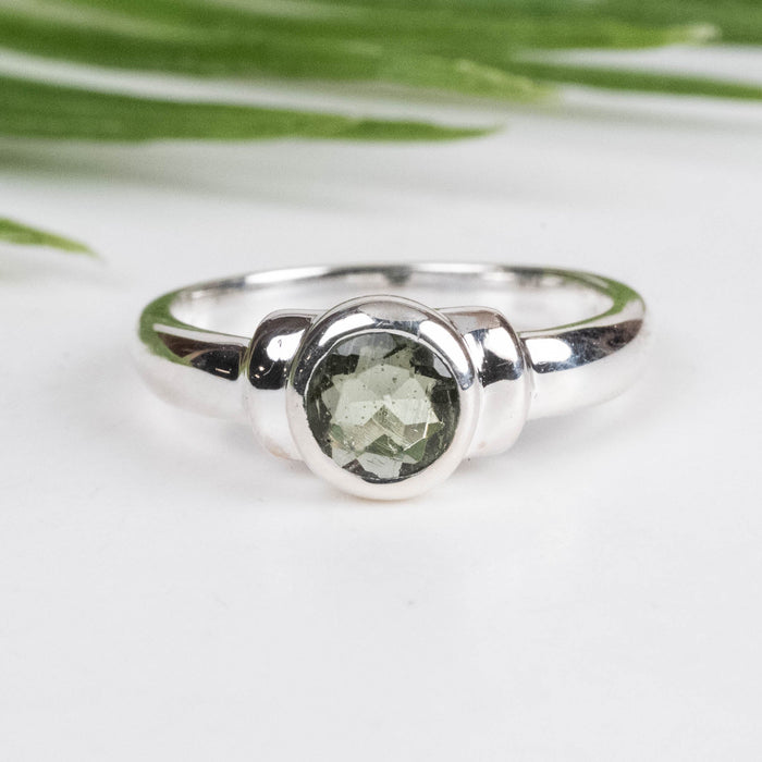 Copy of Moldavite Ring 5mm Size 5 - InnerVision Crystals