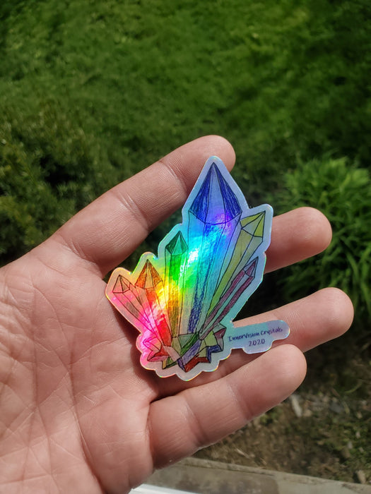 Crystals holographic sticker by Trinity - InnerVision Crystals