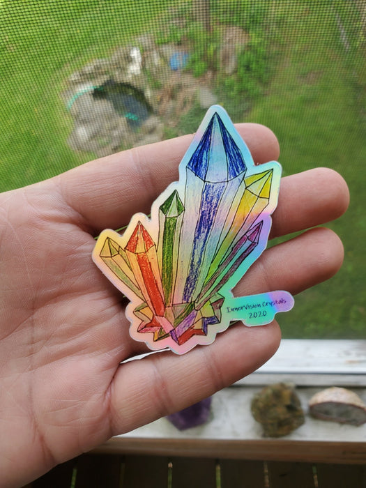 Crystals holographic sticker by Trinity - InnerVision Crystals