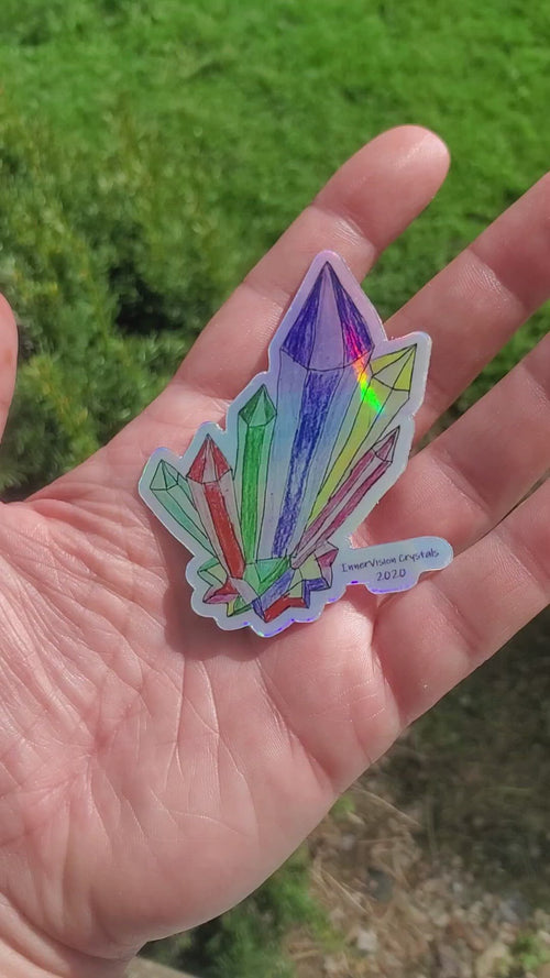 Crystals holographic sticker by Trinity - InnerVision Crystals