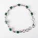 Emerald Bracelet 7x5mm Stones 7.5" - InnerVision Crystals