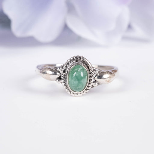 Emerald Ring 6x4mm Size 6 - InnerVision Crystals