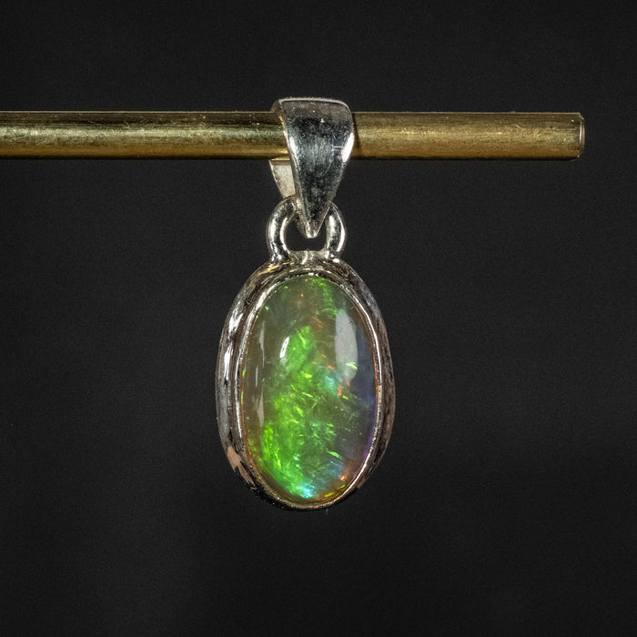 Ethiopian Opal Pendant 2.27 g 23x10mm - InnerVision Crystals