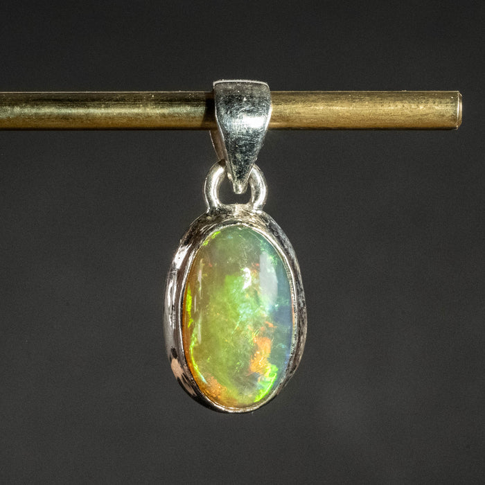 Ethiopian Opal Pendant 2.27 g 23x10mm - InnerVision Crystals