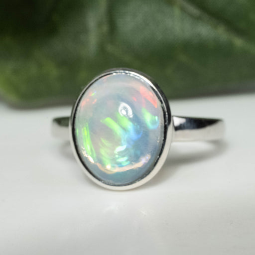 Ethiopian Opal Ring 11x9mm Size 6 - InnerVision Crystals