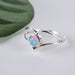 Ethiopian Opal Ring 5mm Size 7 - InnerVision Crystals