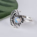 Ethiopian Opal Ring 5mm Size 8 - InnerVision Crystals