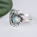 Ethiopian Opal Ring 5mm Size 9.5 - InnerVision Crystals