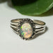 Ethiopian Opal Ring 9x7mm Size 11 - InnerVision Crystals