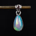Ethiopian Opal w/ Tourmaline Pendant 2.45 g 26x10mm - InnerVision Crystals
