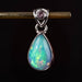 Ethiopian Opal w/ Tourmaline Pendant 2.54 g 25x11mm - InnerVision Crystals