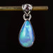 Ethiopian Opal w/ Tourmaline Pendant 2.61 g 27x11mm - InnerVision Crystals