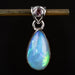 Ethiopian Opal w/ Tourmaline Pendant 2.83 g 27x11mm - InnerVision Crystals