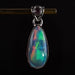 Ethiopian Opal w/ Tourmaline Pendant 2.84 g 31x11mm - InnerVision Crystals