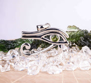 Eye of Horus Pendant | Moldavite Gemstone - InnerVision Crystals
