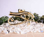 Eye of Ra Pendant Gold | Moldavite Gemstone - InnerVision Crystals