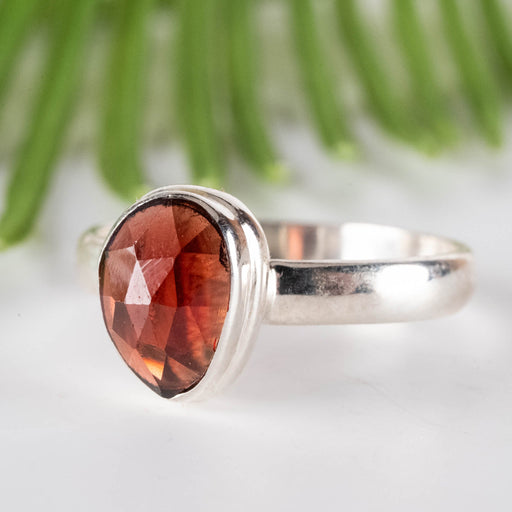 Garnet Ring 9x7mm Size 9.5 - InnerVision Crystals