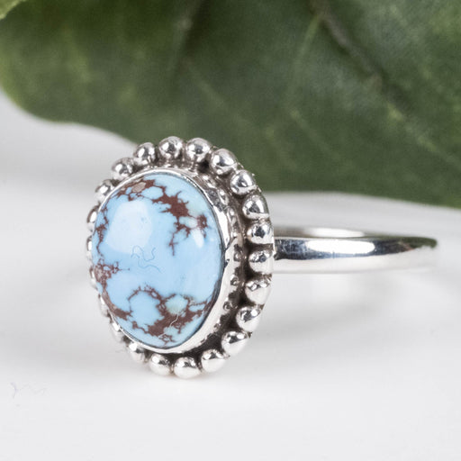 Golden Hill Turquoise Ring 9x7mm Size 8 - InnerVision Crystals