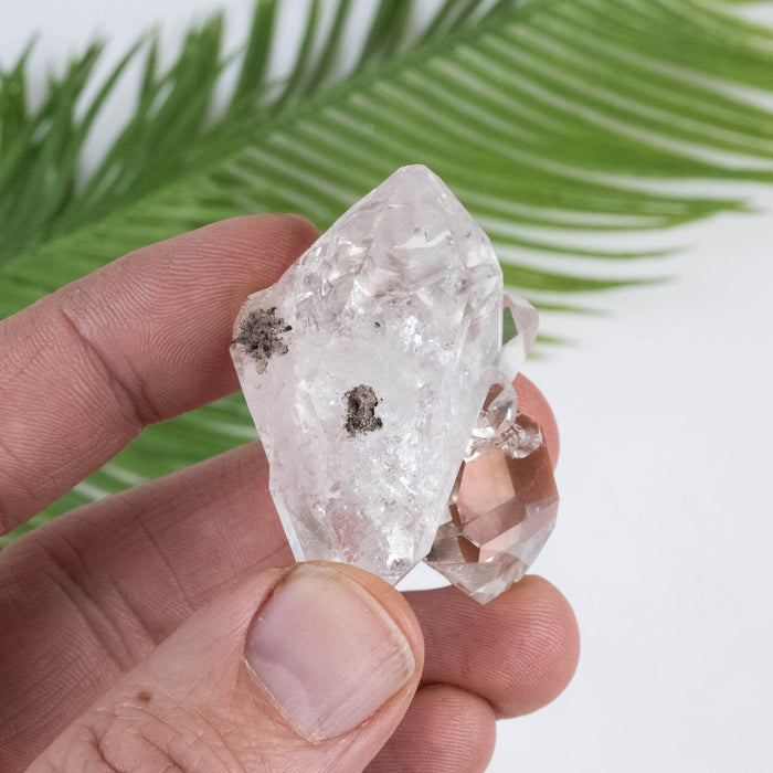 Herkimer Diamond Quartz Crystal 36 g 47x36x25mm Cluster - InnerVision Crystals
