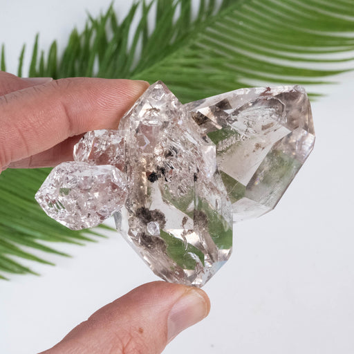 Herkimer Diamond Quartz Crystal A+ 124 g 78x59x35mm Cluster - InnerVision Crystals