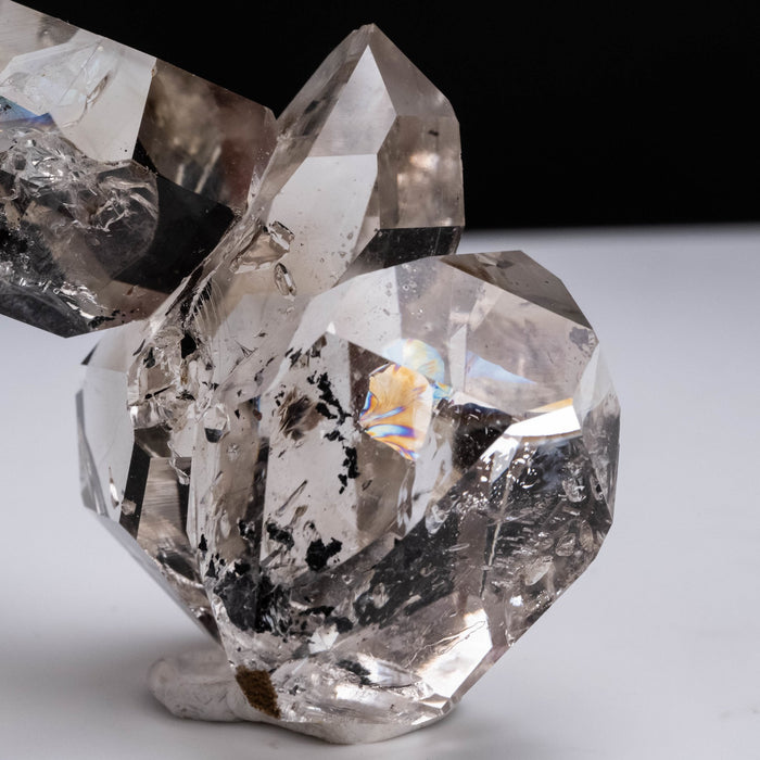 Herkimer Diamond Quartz Crystal Cluster with 3 Gems 60.99 g 61x43mm - InnerVision Crystals