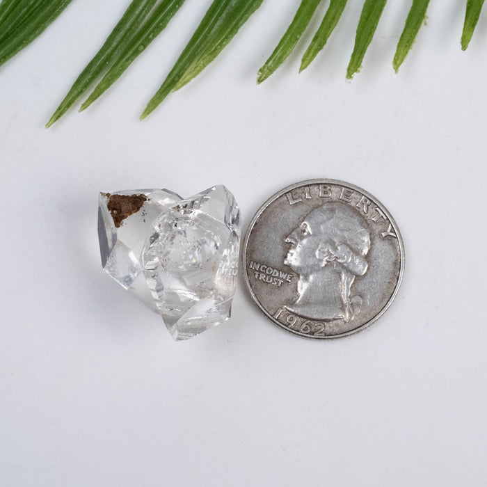 Herkimer Diamond Quartz Crystal Twin 9.14 g 25x19x18mm A+ - InnerVision Crystals
